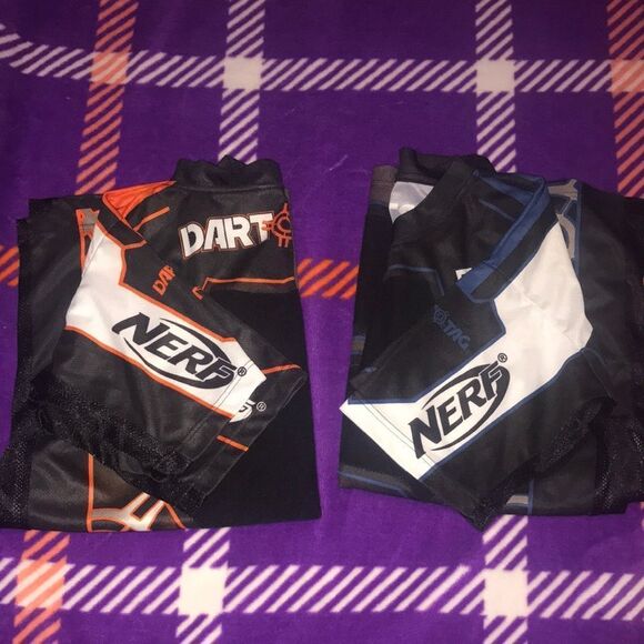 2 Nerf Large Shirts - Orange & Blue - Picture 1 of 8